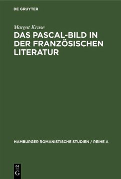 Das Pascal-Bild in der französischen Literatur (eBook, PDF) - Kruse, Margot