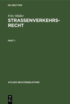 Cover Strassenverkehrsrecht (eBook, PDF)