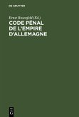 Code pénal de l'Empire d'Allemagne (eBook, PDF)