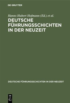 Cover Deutsche Führungsschichten in der Neuzeit (eBook, PDF)