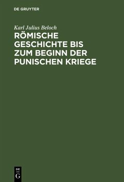 Cover Römische Geschichte bis zum Beginn der Punischen Kriege (eBook, PDF)