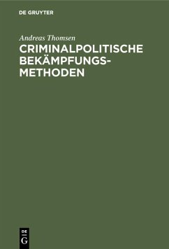 Cover Criminalpolitische Bekämpfungsmethoden (eBook, PDF)