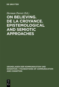 Cover On believing. De la croyance. Epistemological and semiotic approaches (eBook, PDF)