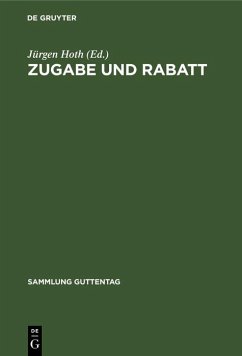 Zugabe und Rabatt (eBook, PDF)