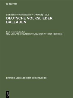 Cover Deutsche Volkslieder. Balladen. Band 4, Hälfte 1 (eBook, PDF)