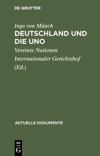 Deutschland und die UNO (eBook, PDF)