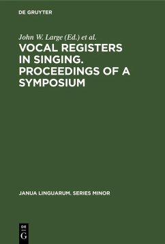 Cover Vocal registers in singing. Proceedings of a Symposium (eBook, PDF)