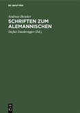 Schriften zum Alemannischen (eBook, PDF)