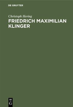 Cover Friedrich Maximilian Klinger (eBook, PDF)
