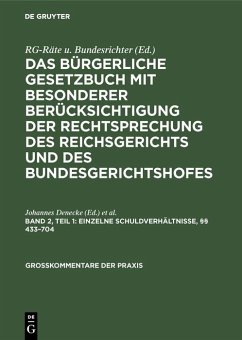 Cover Einzelne Schuldverhältnisse, §§ 433-704 (eBook, PDF)