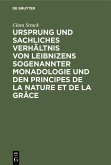 Ursprung und sachliches Verhältnis von Leibnizens sogenannter Monadologie und den Principes de la nature et de la grâce (eBook, PDF)