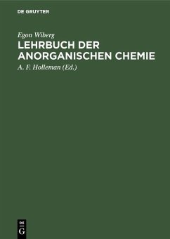 Lehrbuch der anorganischen Chemie (eBook, PDF) - Wiberg, Egon