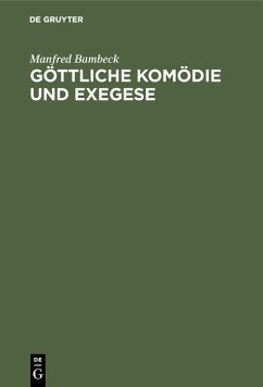 Cover Göttliche Komödie und Exegese (eBook, PDF)