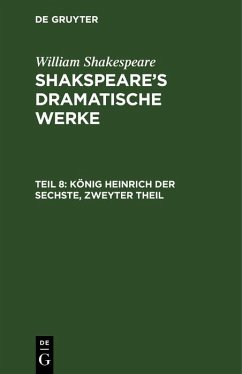 Cover König Heinrich der Sechste, Zweyter Theil (eBook, PDF)