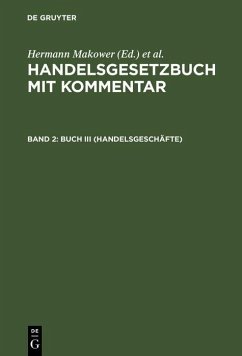 Cover Buch III (Handelsgeschäfte) (eBook, PDF)