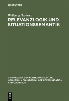 Cover Relevanzlogik und Situationssemantik (eBook, PDF)