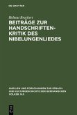 Beiträge zur Handschriftenkritik des Nibelungenliedes (eBook, PDF)