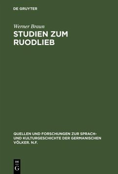 Studien zum Ruodlieb (eBook, PDF) - Braun, Werner