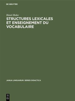 Structures lexicales et enseignement du vocabulaire (eBook, PDF) - Holec, Henri