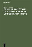 Berlin promotion law in its version of February 18,1976 (eBook, PDF)