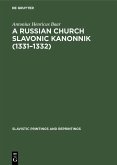 A Russian Church Slavonic kanonnik (1331-1332) (eBook, PDF)