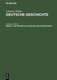 Vom ersten zum zweiten Deutschen Reich (eBook, PDF) - Bühler, Johannes