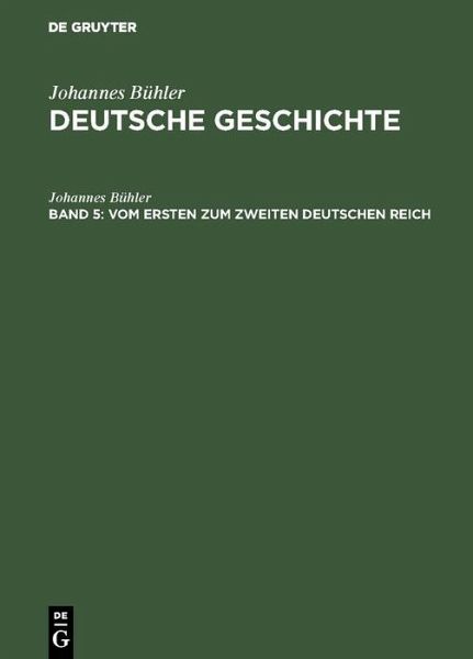 Vom ersten zum zweiten Deutschen Reich (eBook, PDF) Vom ersten zum zweiten Deutschen Reich (eBook, PDF)