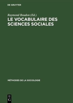 Cover Le vocabulaire des sciences sociales (eBook, PDF)