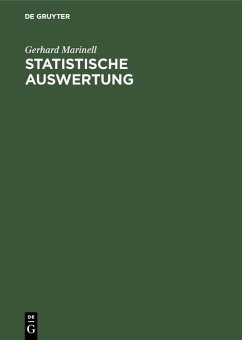 Statistische Auswertung (eBook, PDF) - Marinell, Gerhard