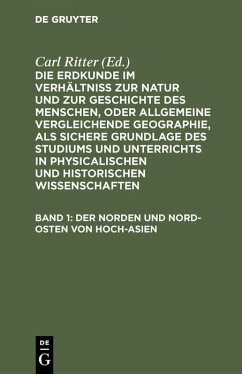 Cover Der Norden und Nord-Osten von Hoch-Asien (eBook, PDF)