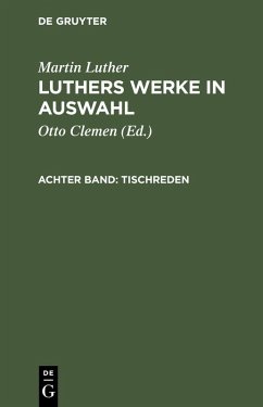 Tischreden (eBook, PDF) - Luther, Martin
