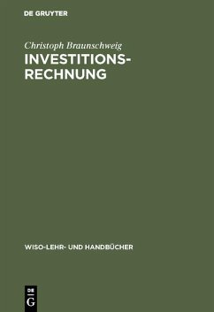 Investitionsrechnung (eBook, PDF) - Braunschweig, Christoph