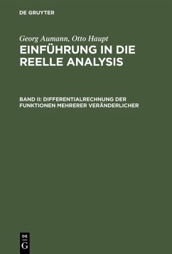 Differentialrechnung der Funktionen mehrerer Veränderlicher (eBook, PDF) - Aumann, Georg; Haupt, Otto