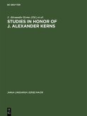Studies in honor of J. Alexander Kerns (eBook, PDF)