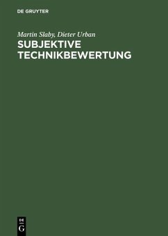 Subjektive Technikbewertung (eBook, PDF) - Slaby, Martin; Urban, Dieter