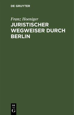 Cover Juristischer Wegweiser durch Berlin (eBook, PDF)