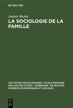 Cover La sociologie de la famille (eBook, PDF)