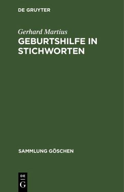 Cover Geburtshilfe in Stichworten (eBook, PDF)