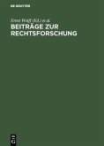 Beiträge zur Rechtsforschung (eBook, PDF)