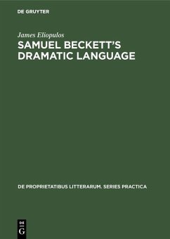 Cover Samuel Beckett's dramatic language (eBook, PDF)