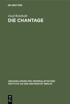 Cover Die Chantage (eBook, PDF)