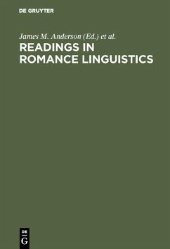 Cover Readings in Romance Linguistics (eBook, PDF)