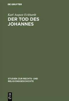 Cover Der Tod des Johannes (eBook, PDF)