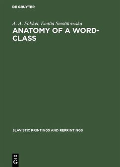 Anatomy of a word-class (eBook, PDF) - Fokker, A. A.; Smolikowska, Emilia