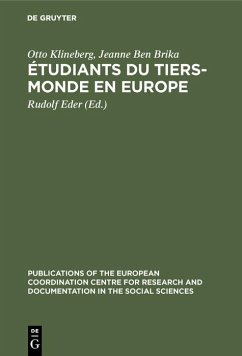 Étudiants du tiers-monde en Europe (eBook, PDF) - Klineberg, Otto; Brika, Jeanne Ben