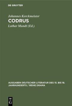 Codrus (eBook, PDF) - Kerckmeister, Johannes