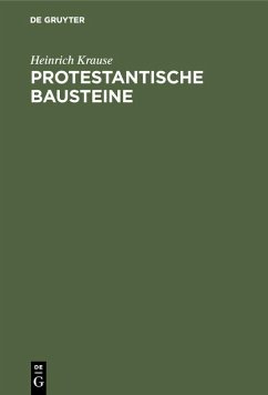 Cover Protestantische Bausteine (eBook, PDF)