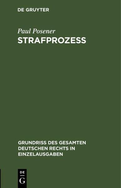 Strafprozeß (eBook, PDF) Strafprozeß (eBook, PDF)