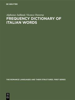 Frequency dictionary of Italian words (eBook, PDF) - Juilland, Alphonse; Traversa, Vicenzo