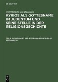 Die Herkunft des Gottesnamens Kyrios in Septuaginta (eBook, PDF)